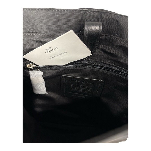 NWT Coach Black Charles Small Messenger Leather Crossbody Bag Handbag F72362 - Picture 8 of 12